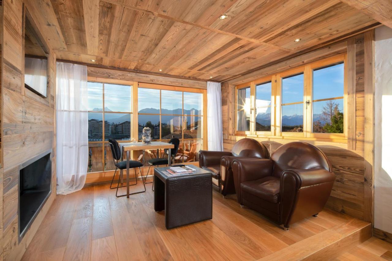 Hostellerie Du Pas De L'Ours "Relais Et Chateaux" Crans-Montana Buitenkant foto
