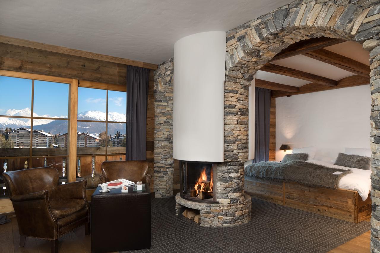 Hostellerie Du Pas De L'Ours "Relais Et Chateaux" Crans-Montana Buitenkant foto