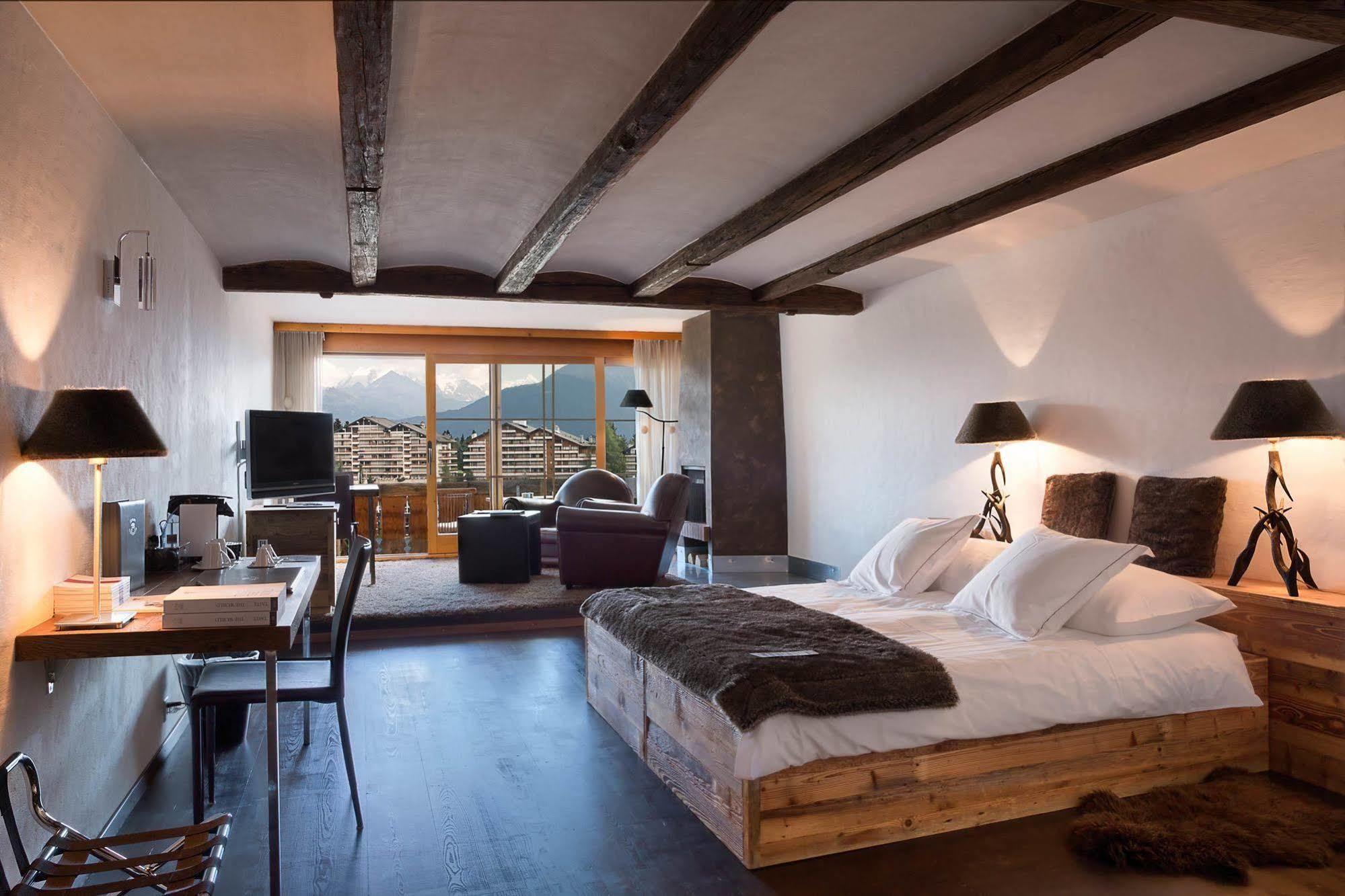 Hostellerie Du Pas De L'Ours "Relais Et Chateaux" Crans-Montana Buitenkant foto